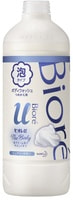 KAO "Biore U Foaming Body Wash Pure Savon" Пена для душа "Пикантный аромат свежести", сменная упаковка, 450 мл.