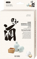 Mitomo "Uruuru" Очищающая тканевая маска для лица с экстрактом саке, 6 шт.