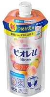KAO "Biore U" Мягкое пенное мыло для всей семьи, аромат сладкого персика, сменная упаковка, 340 мл.