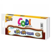 Ssangyong "Codi Bathroom Tissue" Мягкая туалетная бумага, двухслойная, тиснёная, 45 м * 10 рулонов.