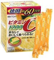 Itoh Kanpo Pharmaceutical "Vitamin C" 1200 Витамин С 1200 мг., 60 пакетиков по 2 гр.