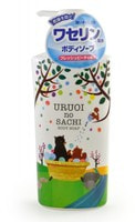 MAX "Uruoi No Sachi Body Soap" Жидкое мыло для тела, с ароматом персика, 450 мл.