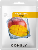 Consly "Mango Nourishing Mask Pack" Питательная тканевая маска с экстрактом манго, 20 мл.