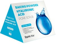 FarmStay "Baking Powder Hyaluronic Acid Pore Scrub" Скраб в пирамидках для очищения пор с содой и гиалуроновой кислотой, 7 гр*25 шт.