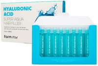 FarmStay "Hyaluronic Acid Super Aqua Hair Filler" Суперувлажняющий филлер для волос с гиалуроновой кислотой, 13 мл * 10 шт.