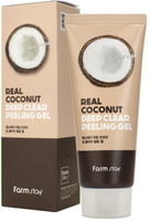 FarmStay "Real Coconut Deep Clear Peeling Gel" Отшелушивающий гель с экстрактом кокоса, 100 мл.
