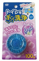 Okazaki Очищающая и дезодорирующая таблетка для бачка унитаза, окрашивающая воду в голубой цвет, с ароматом лаванды, 100 гр.