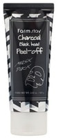FarmStay "Charcoal Black Head Peel-off Mask Pack" Очищающая маска-пленка с углем, 100 гр.
