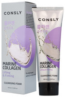Consly "Marine Collagen Lifting Creamy Cleansing Foam" Укрепляющая кремовая пенка для умывания с морским коллагеном, 100 мл.