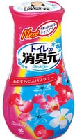 Kobayashi "Shoshugen for Toilet Spa Flower" Жидкий дезодорант для туалета, с расслабляющим ароматом спа-цветов, 400 мл.
