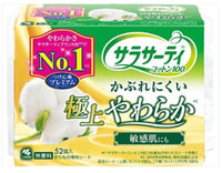 Kobayashi "Cotton 100%" Ежедневные гигиенические прокладки 100% хлопок, для чувствительной кожи, без аромата, 52 шт.