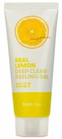 FarmStay "Real Lemon Deep Clear Peeling Gel" Отшелушивающий гель с экстрактом лимона, 100 мл.