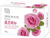 Mukunghwa "Rose Beauty Soap" Успокаивающее и увлажняющее туалетное мыло с экстрактом дамасской розы, 100 гр.