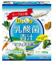 Yuwa "Аодзиру со вкусом йогурта" Напиток из порошка молодых листьев ячменя + экстракты 96 видов растительных ферментов, с молочнокислыми бактериями, 20 шт. по 3 гр.