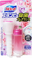 Kobayashi "Bluelet Stampy Floral" Дезодорирующий очиститель-цветок для туалетов, с нежным ароматом роз, 28 гр.