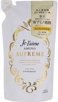 Kose Cosmeport "Je l’aime Amino Supreme Satin Sleek" Кондиционер для волос cмягчающий, с нежным ароматом розы и жасмина, сменная упаковка, 350 мл.