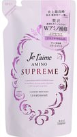 Kose Cosmeport "Je l’aime Amino Supreme Cashmere" Увлажняющий кондиционер для поврежденных волос, с нежным ароматом розы и жасмина, сменная упаковка, 350 мл.
