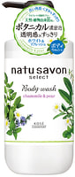 Kose Cosmeport "Softymo Natu Savon Body Wash Refresh" Жидкое мыло для тела освежающее, с натуральными ингредиентами, с ароматом ромашки и груши, 500 мл.