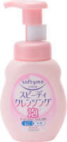 Kose Cosmeport "Softymo Speedy Cleansing Foam" Очищающая пенка для умывания и удаления макияжа, с цветочно-фруктовым ароматом, 200 мл.