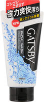 Mandom "Gatsby Facial Wash Strong Clear Foam" Мужская пенка для умывания с угольной пудрой, с освежающим цитрусовым ароматом, 130 гр.