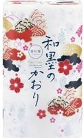 Shikoku Tokushi "Waboku-no-Kaori" Парфюмированная туалетная бумага, 2-х слойная, с ароматом натуральных эфирных масел, 12 рулонов по 32 м.