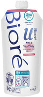 KAO "Biore U" Увлажняющее жидкое мыло для тела, аромат цветочного букета, запасной блок, 340 мл.