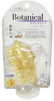 Ikemoto "Botanical Amani Oil" Массажная щётка для мытья волос, для ухода за поврежденными волосами, с маслом льна, 1 шт.