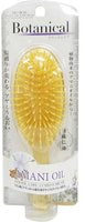 Ikemoto "Botanical Amani Oil" Щетка для ухода за поврежденными волосами, с маслом льна, с антистатическим эффектом, 1 шт.