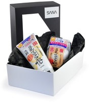 Sana "Soy Milk" Подарочный набор "Вечерний уход с изофлавонами сои": Пенка для умывания и снятия макияжа увлажняющая, 150 г. + Крем ночной питательный, 50 г.
