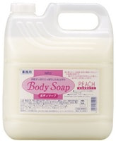 Nihon "Wins Body Soap Peach" Крем-мыло для тела, с экстрактом листьев персика и богатым ароматом цветов, 4000 мл.