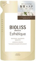 Kose Cosmeport "Bioliss Botanical Esthetique Refining Shampoo Smooth" Шампунь для волос, для придания гладкости и блеска волосам, с ароматом жасмина и фрезии, мягкая упаковка, 400 мл.