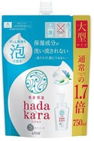 Lion "Hadakara" Бархатное увлажняющее мыло-пенка для тела с ароматом кремового мыла, сменная упаковка, 750 мл.