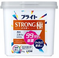 Lion "Bright Strong Kiwami Powder" Порошковый кислородный отбеливатель для стойких загрязнений, с антибактериальным и дезодорирующим эффектом, 570 г.
