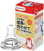 Chu Chu Baby Сменная силиконовая соска для бутылочки с узким горлышком, 3 шт.