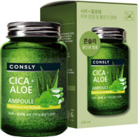 Consly "Cica & Aloe All-in-One Ampoule" Многофункциональная успокаивающая ампульная сыворотка с центеллой азиатской и алоэ, 250 мл.