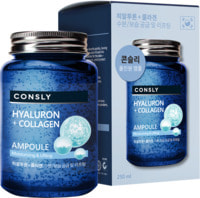 Consly "Hyaluronic Acid & Collagen All-in-One Ampoule" Многофункциональная укрепляющая ампульная сыворотка, с гиалуроновой кислотой и коллагеном, 250 мл.