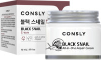 Consly "Black Snail All-In-One Repair Cream" Крем для лица многофункциональный восстанавливающий с муцином черной улитки, 70 мл.