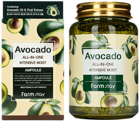 FarmStay "Avocado All-In-One Intensive Moist Ampoule" Многофункциональная ампульная сыворотка с экстрактом авокадо, 250 мл.