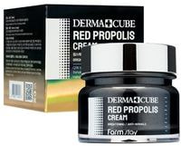 FarmStay "Derma Cube Red Propolis Cream" Питательный крем с прополисом и гибискусом, 80 мл.