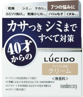 Mandom "Lucido Q10 Ageing Care Cream" Крем для комплексной профилактики проблем кожи лица, для мужчин после 40 лет, без запаха, красителей и консервантов, 50 гр.