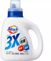 KAO "Attack 3X-Тройная сила" Концентрированное жидкое средство для стирки с ароматом свежести, 880 г.