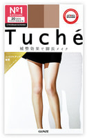 Fukuske Corporation "Tuche Gunze" Колготки японские женские, натуральный беж, эффект cтройных коленок, 20 Den S-M (2-3).