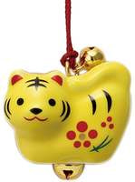 Yakushigama Японский сувенир - Тигр - подвеска на телефон, ключи и т.п., 2 х 3 см.