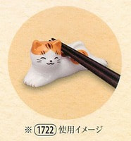 Yakushigama "Neko-Biyori" Подставка для палочек "Тигруша", 7 см, 1 шт.