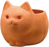 Yakushigama "Myay Cat" Горшок негабаритный, 15х17 см, 1 шт.