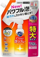 KAO "CuCute Clear" Пена-спрей для мытья посуды, аромат апельсина, сменная упаковка, 720 мл.
