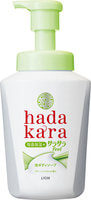 Lion "Hadakara" Бархатное увлажняющее мыло-пенка для тела с ароматом зелёных цитрусовых фруктов, 530 мл.
