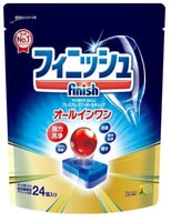 Earth Biochemical "Finish Tablet" Таблетки для посудомоечных машин с ароматом лимона, мягкая упаковка, 24 шт.