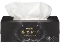 Nepia "Hana-Celeb Tissue Premium" Трехслойные премиальные бумажные салфетки, белые, без аромата, 130 шт.