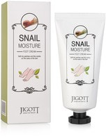 Jigott "Snail Moisture Foot Cream" Увлажняющий охлаждающий крем для ног с муцином улитки, 100 мл.